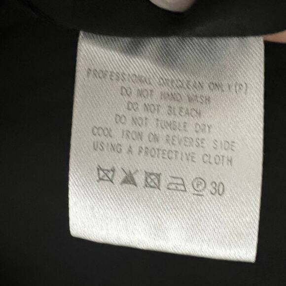 Fame and Partners Joslyn Blue Black Stone Dot Chiffon V-Neck Waist Maxi Dress 8 - Picture 12 of 12